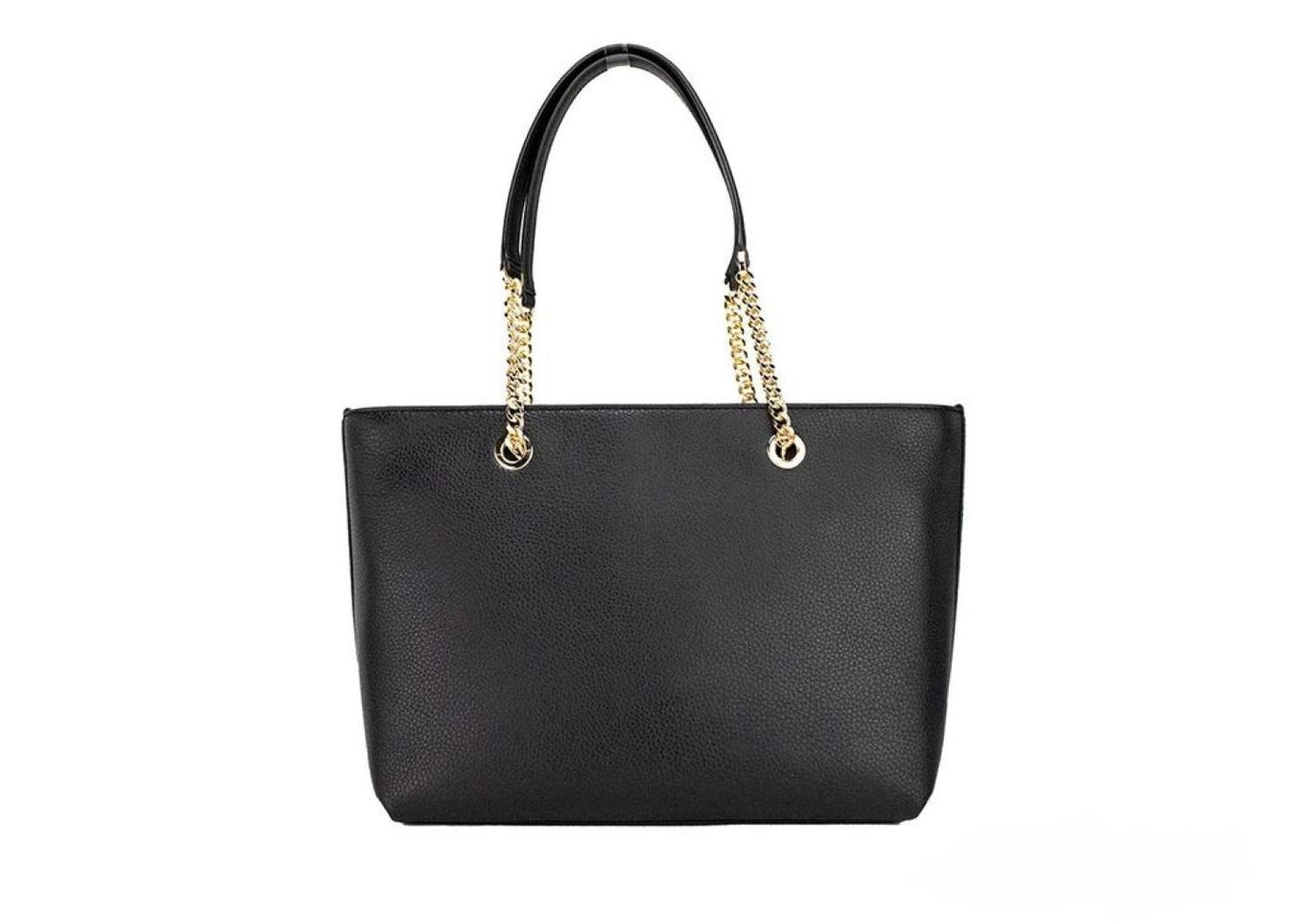 Michael Kors Jet Set Medium Leather Front Zip Chain Tote Purse Women's Bag