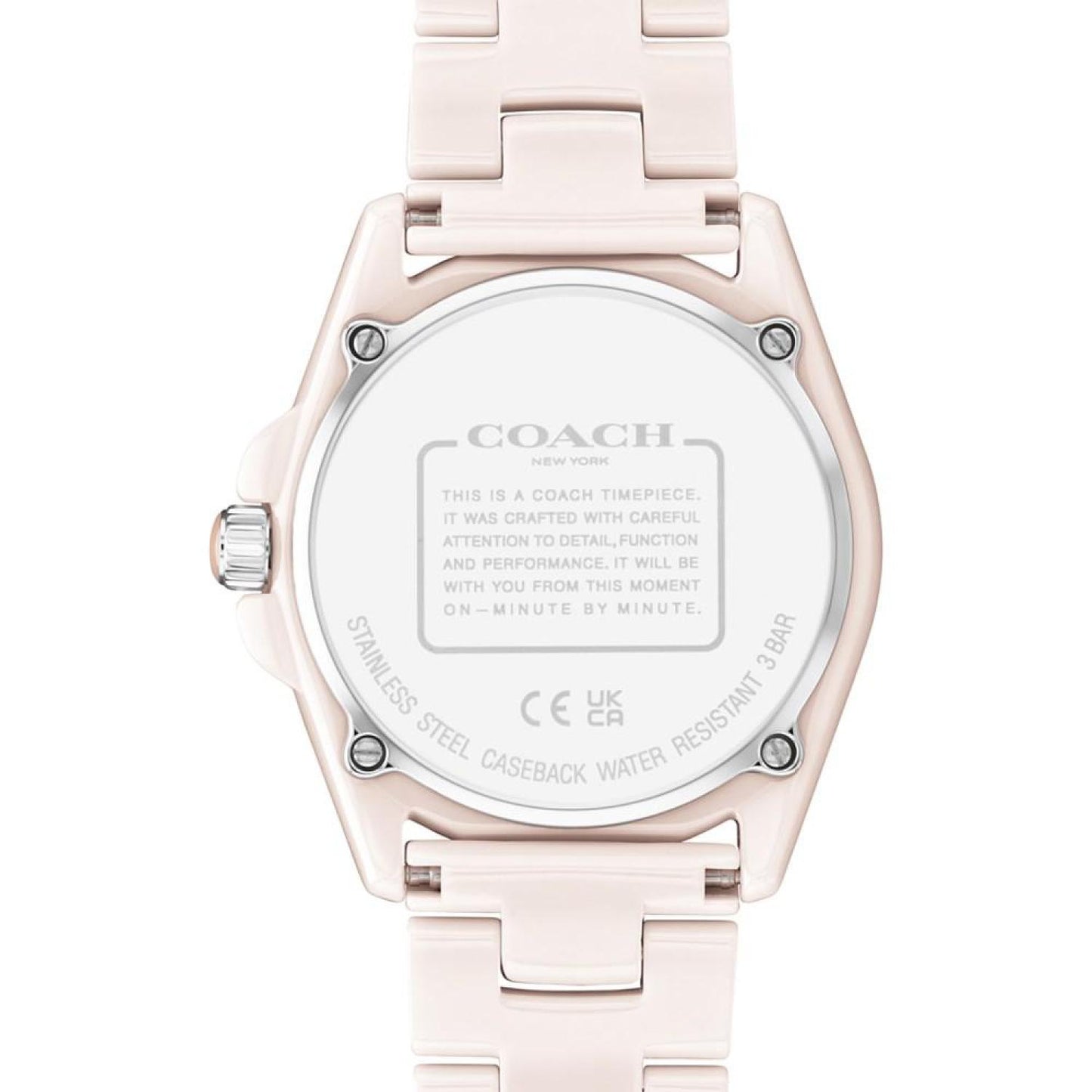 Women's Greyson Soft Pink Ceramic Bracelet Watch 36mm