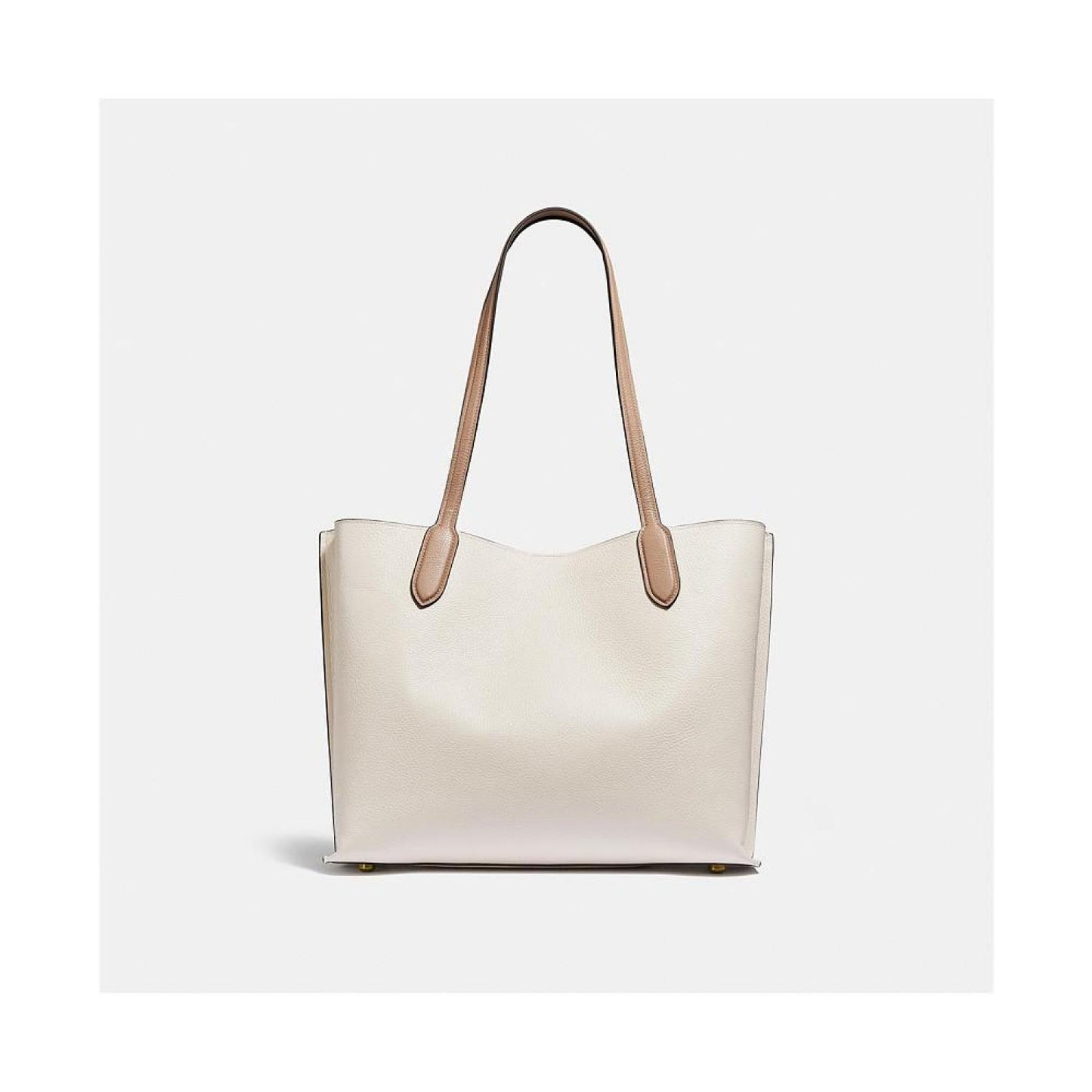 Polished Pebble Leather Willow Tote with Interior Zip Pocket