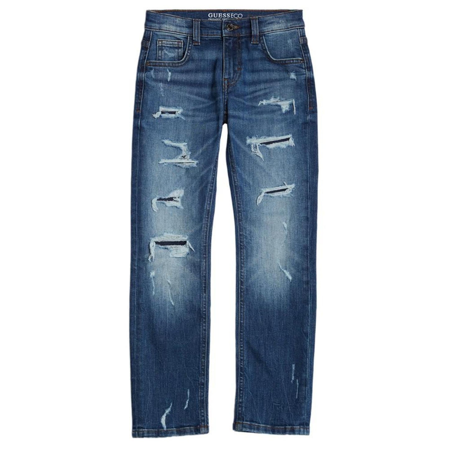 Big Boys Stretch 5-Pocket Slim Distressed Jeans