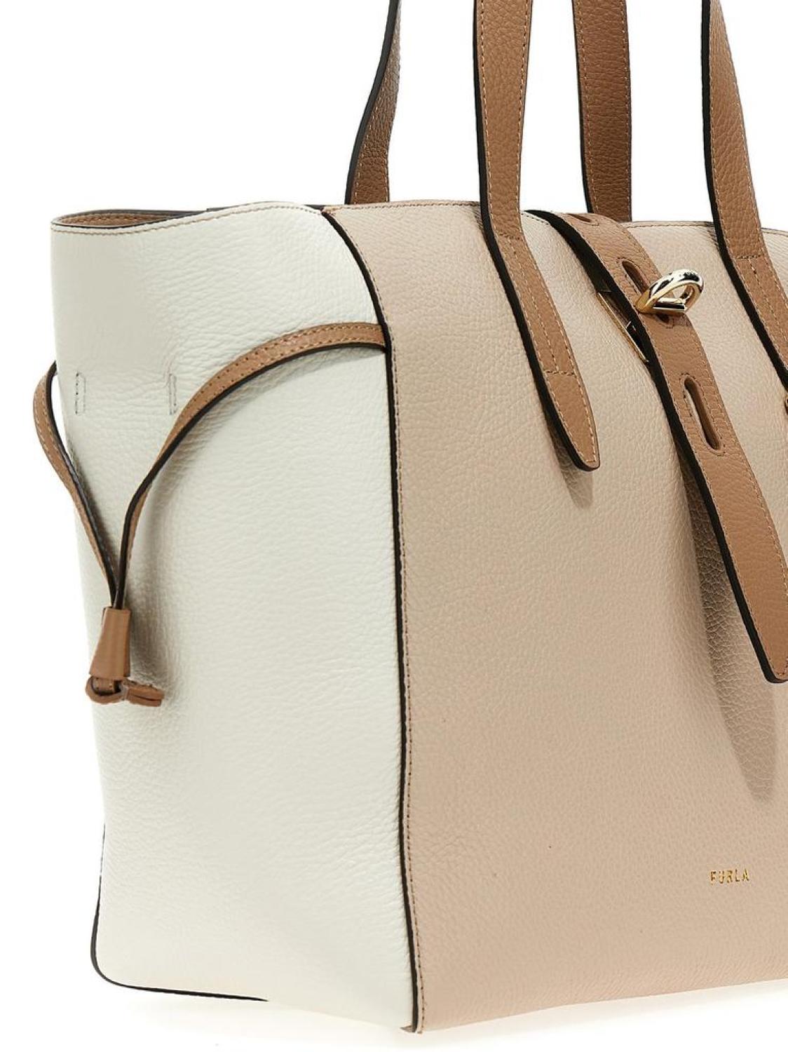 Furla Mini Net Logo Printed Tote Bag