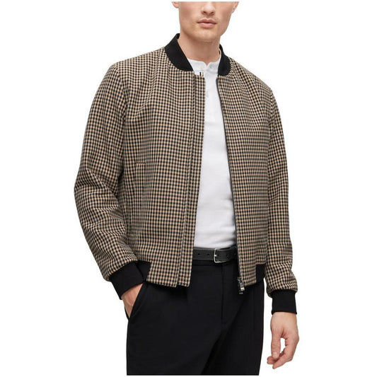 Men's Checked Slim-Fit Jacket