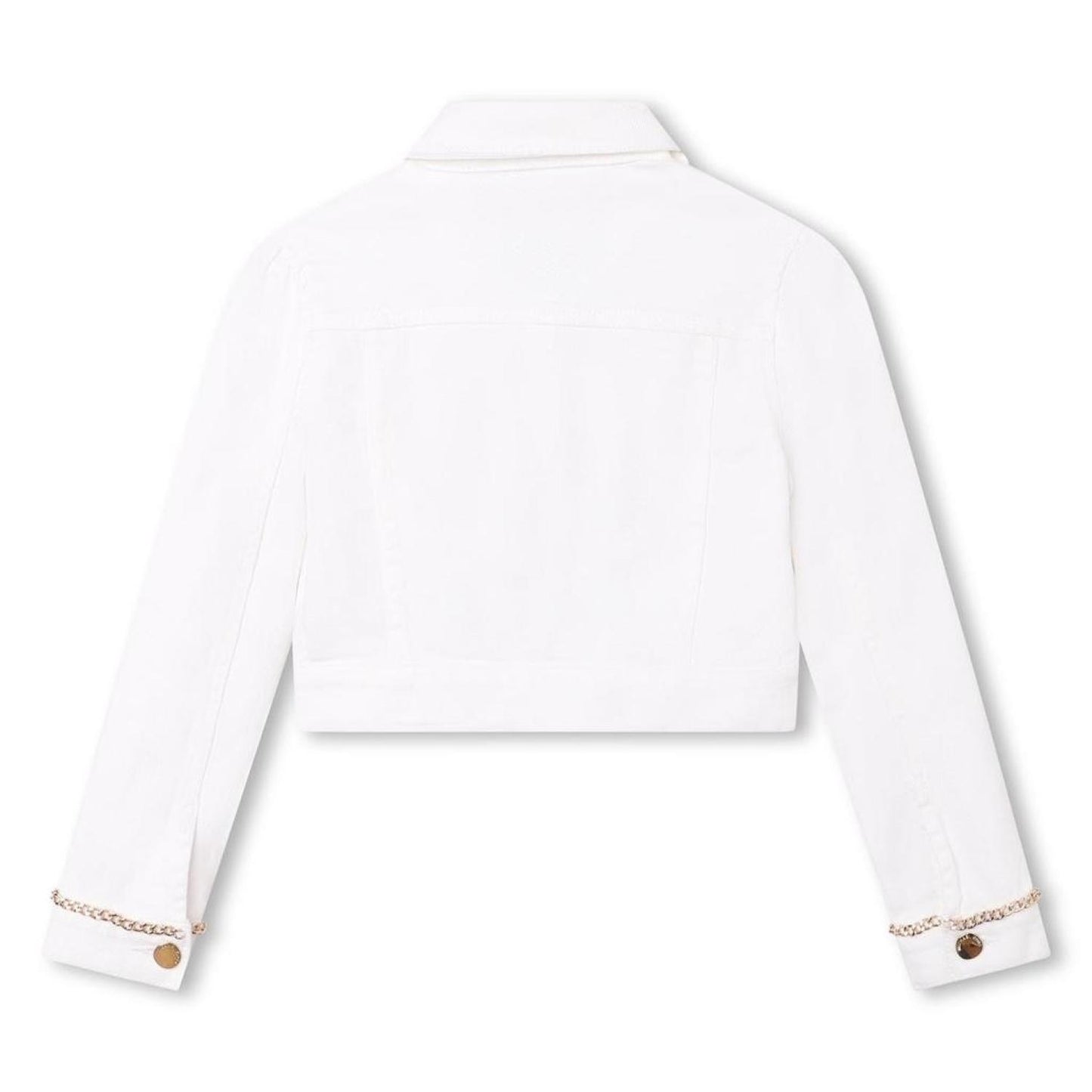 White Denim Logo Jacket