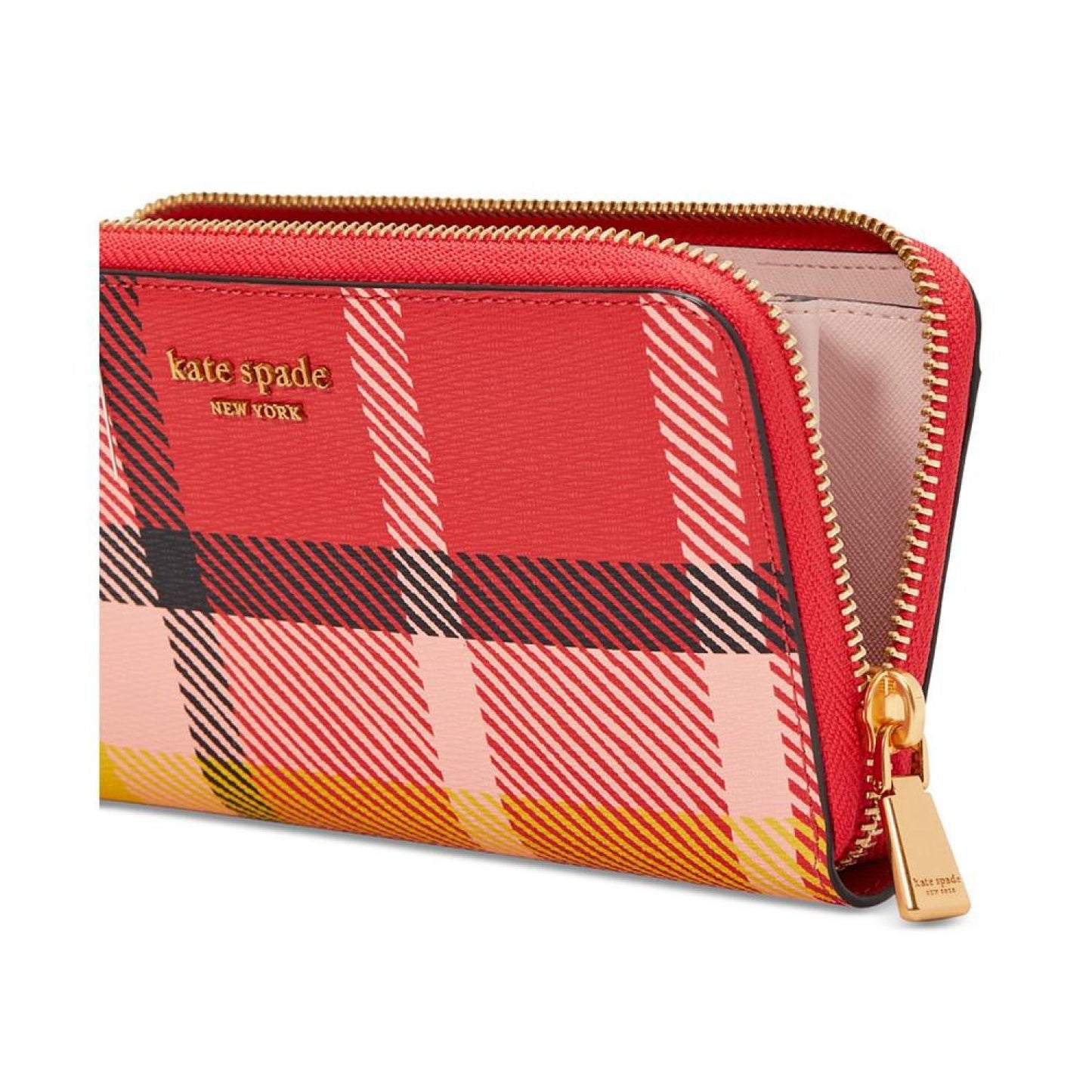 Morgan Museum Plaid Zip Around Continental Wallet