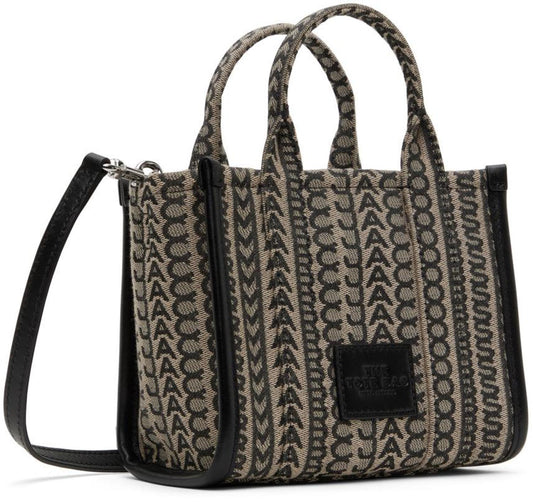 Beige 'The Monogram Mini' Tote