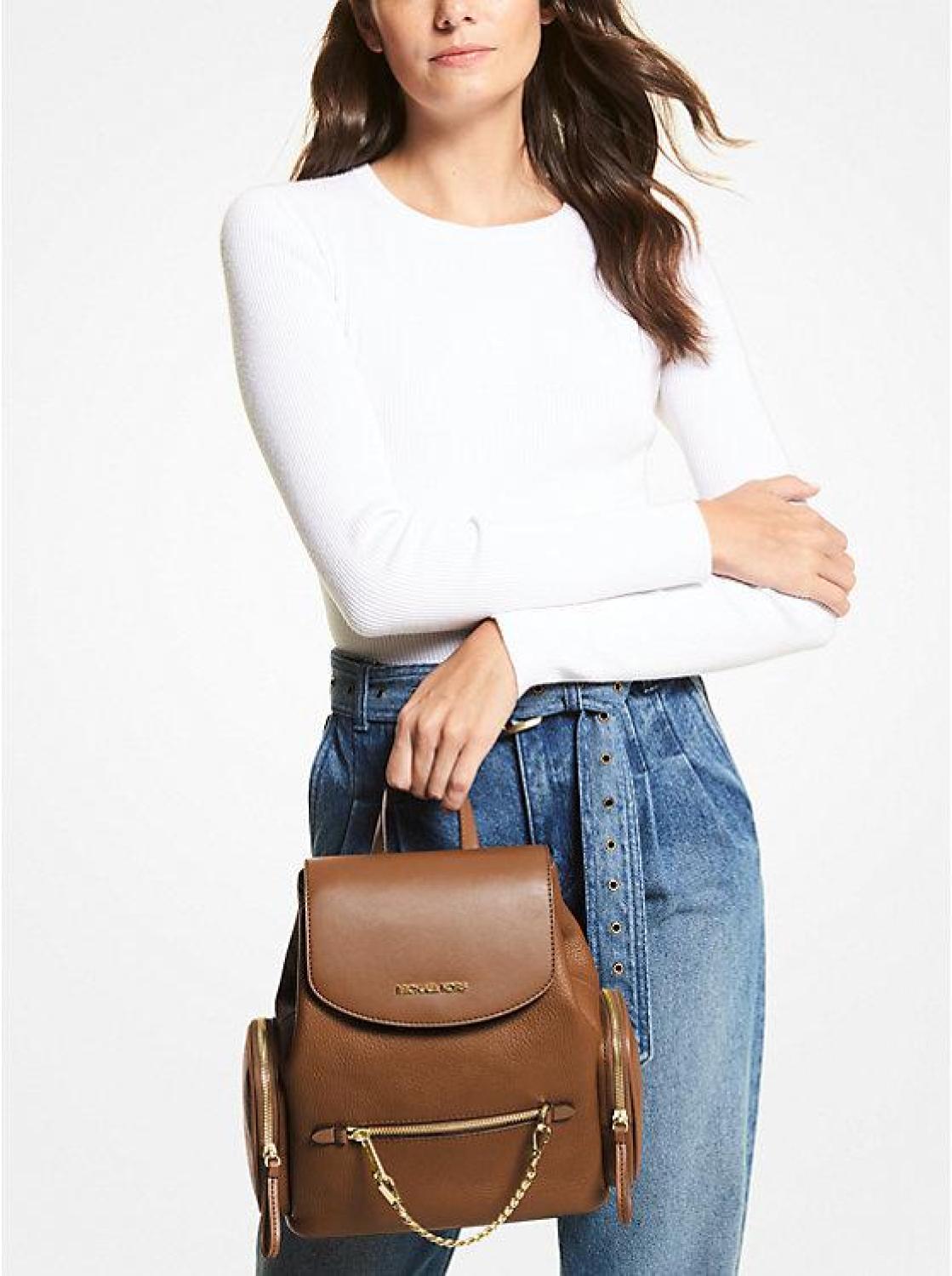 Jet Set Medium Pebbled Leather Backpack