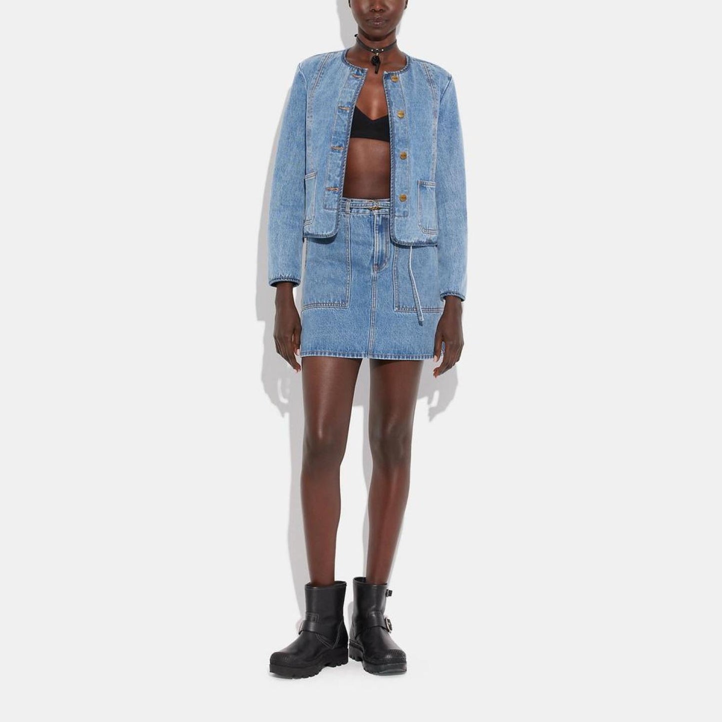 Coach Outlet Denim Skirt