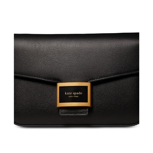 Katy Textured Leather Flap Chain Crossbody