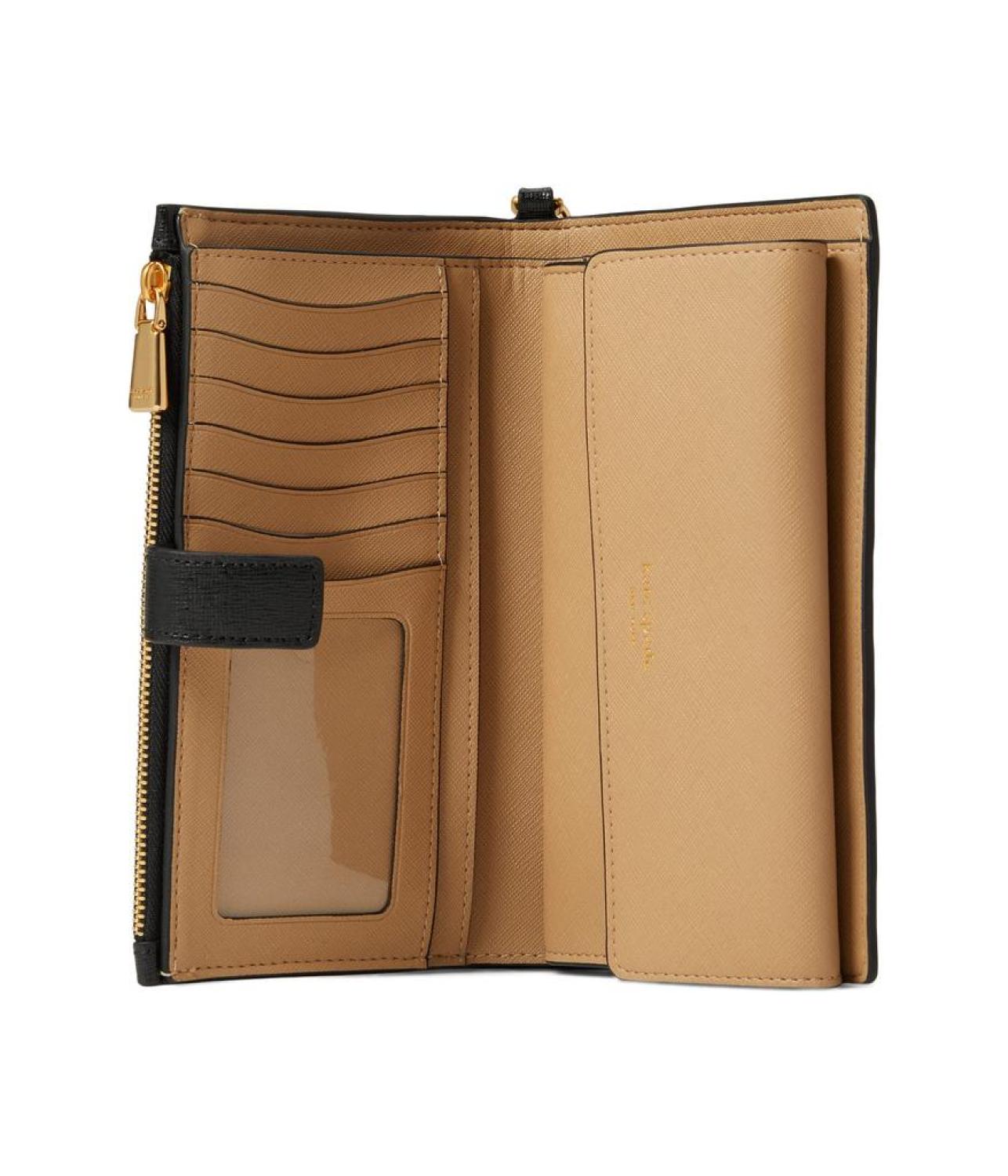 Morgan Color-Blocked Saffiano Leather Phone Wallet