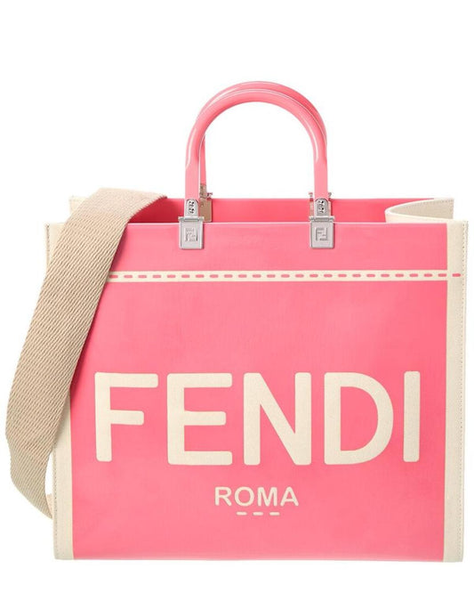 FENDI Sunshine Medium Patent Tote
