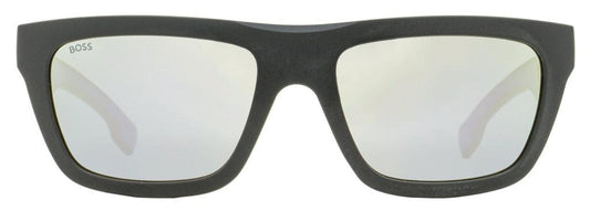 Hugo Boss Men's World Cup Sunglasses B1450S 0VKDC Matte Black/Blue 57mm