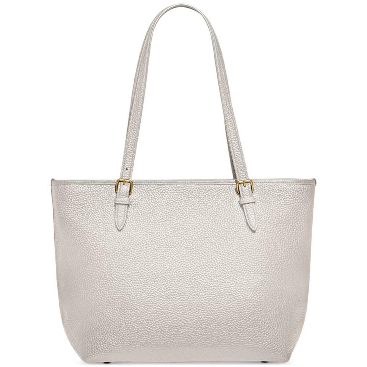 Polished Pebble Leather Taylor Tote with C Dangle Charm