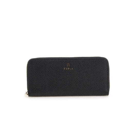 Furla Camelia Logo Plaque Zipped Wallet