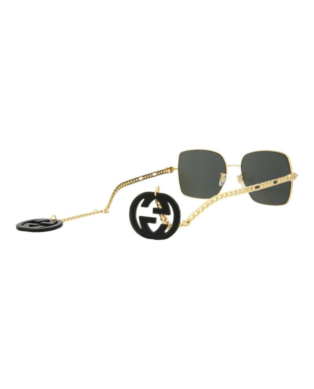 Square-Frame Metal Sunglasses