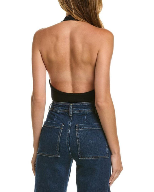 Michael Kors Halter Cashmere Bodysuit