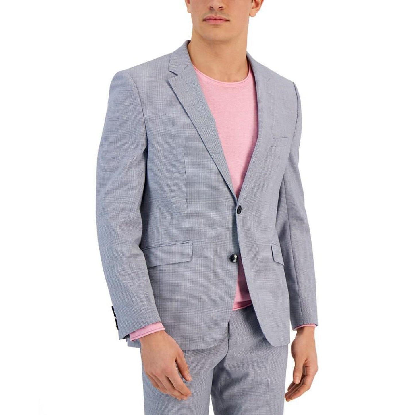 Men's Modern-Fit Houndstooth Suit Jacket