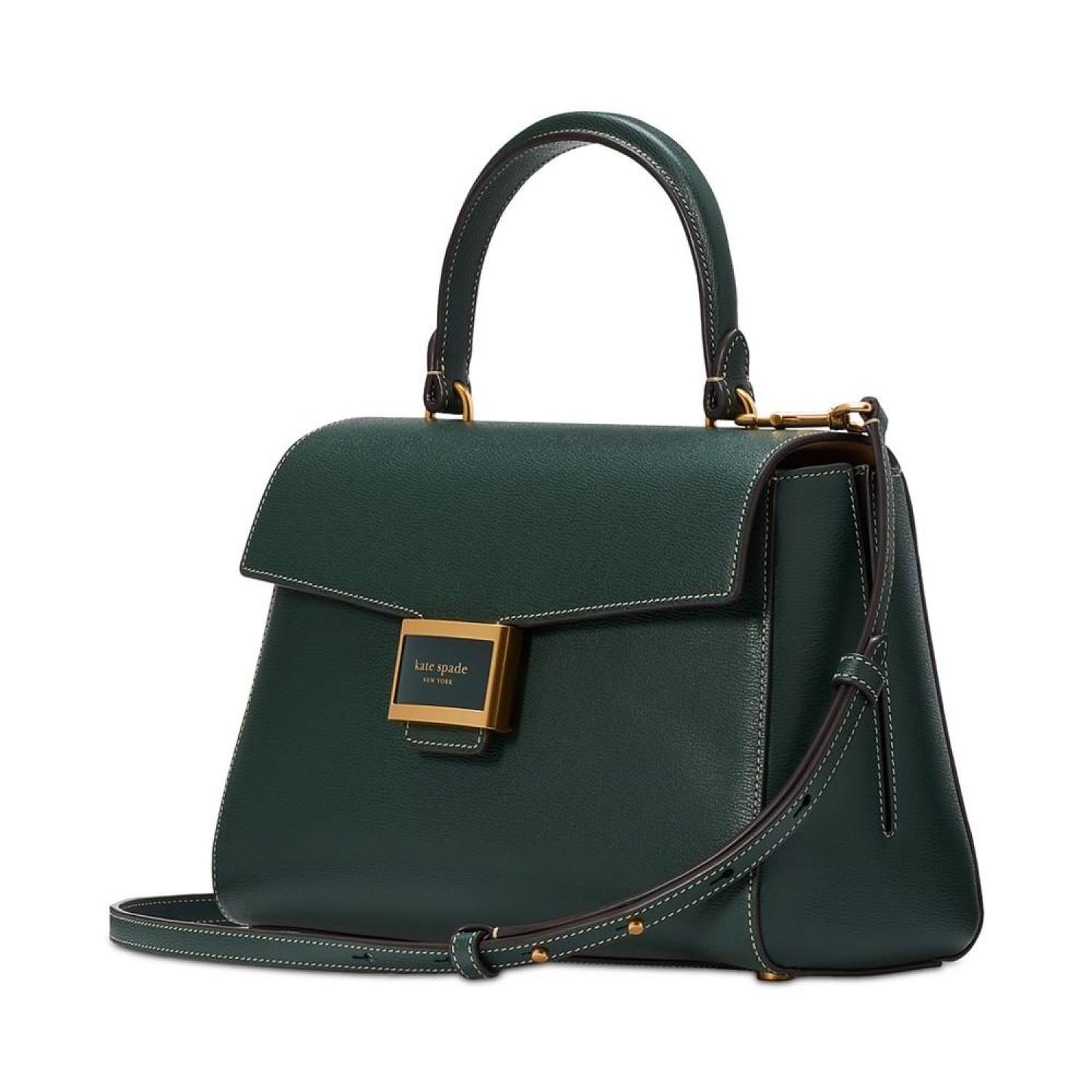 Katy Textured Leather Small Top Handle