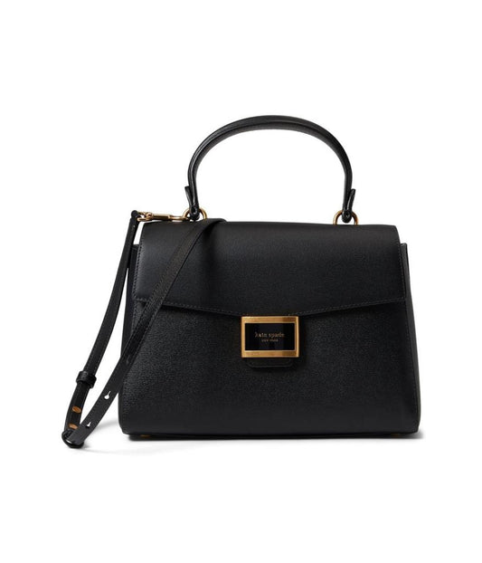 Katy Textured Leather Medium Top-Handle Satchel