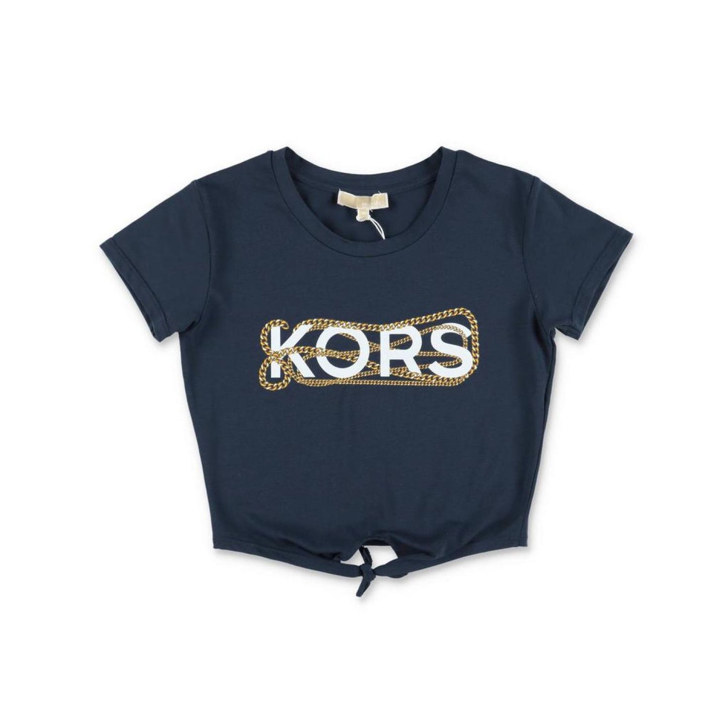 Michael Kors Kids Logo Printed Cropped T-Shirt