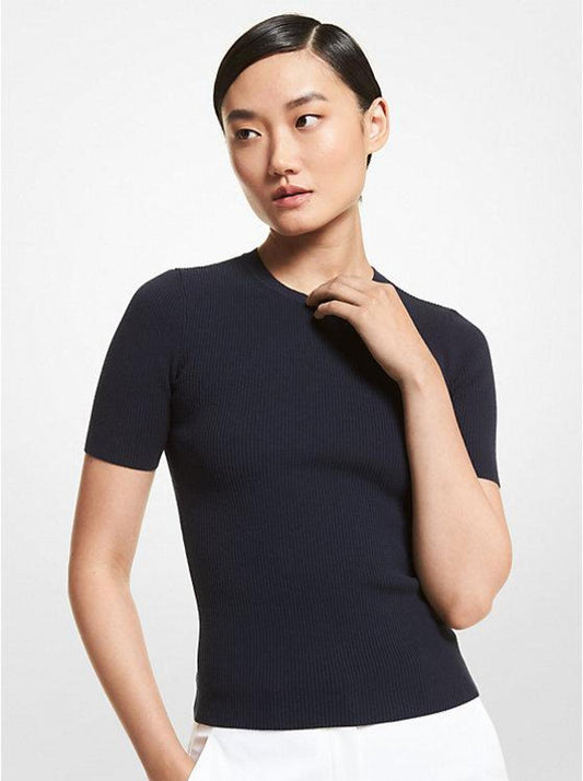 Cashmere Short-Sleeve Sweater