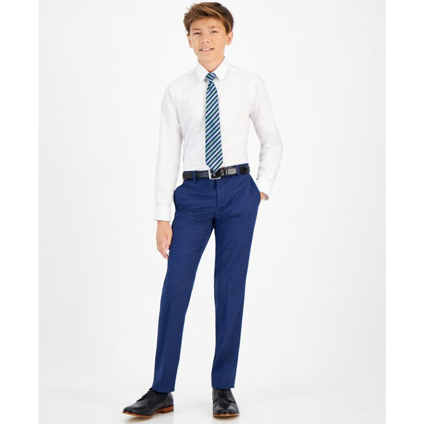 Big Boys Silver Slim Fit Stretch Suit Jacket