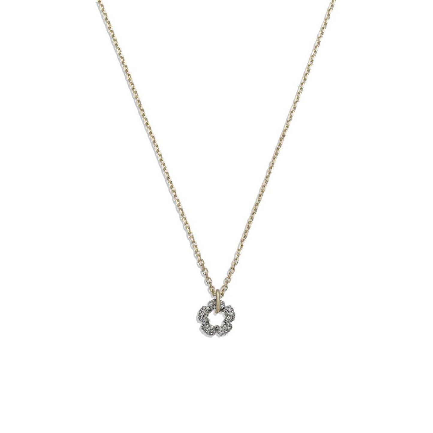 Signature Pave Tea Rose Pendant Necklace
