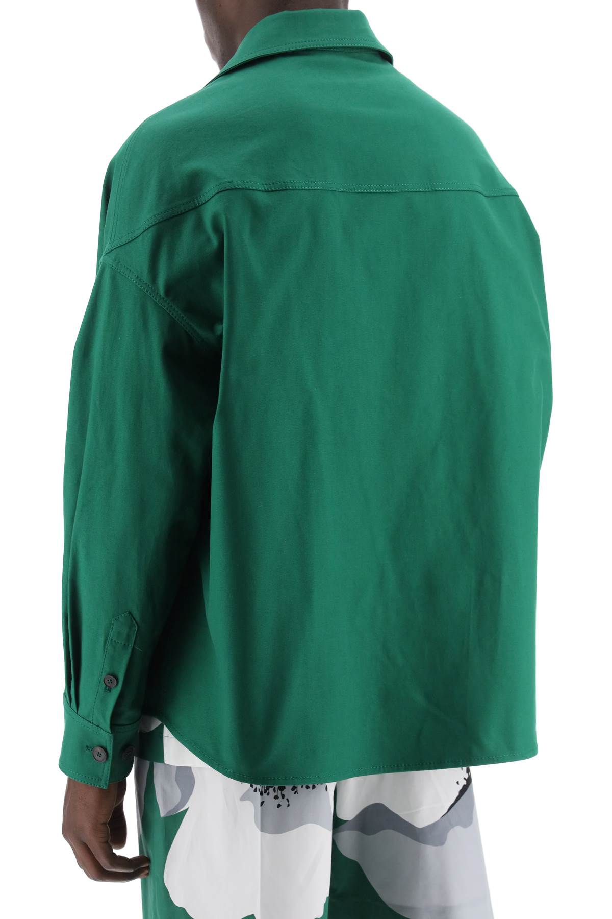 Valentino garavani "canvas overshirt with v detail