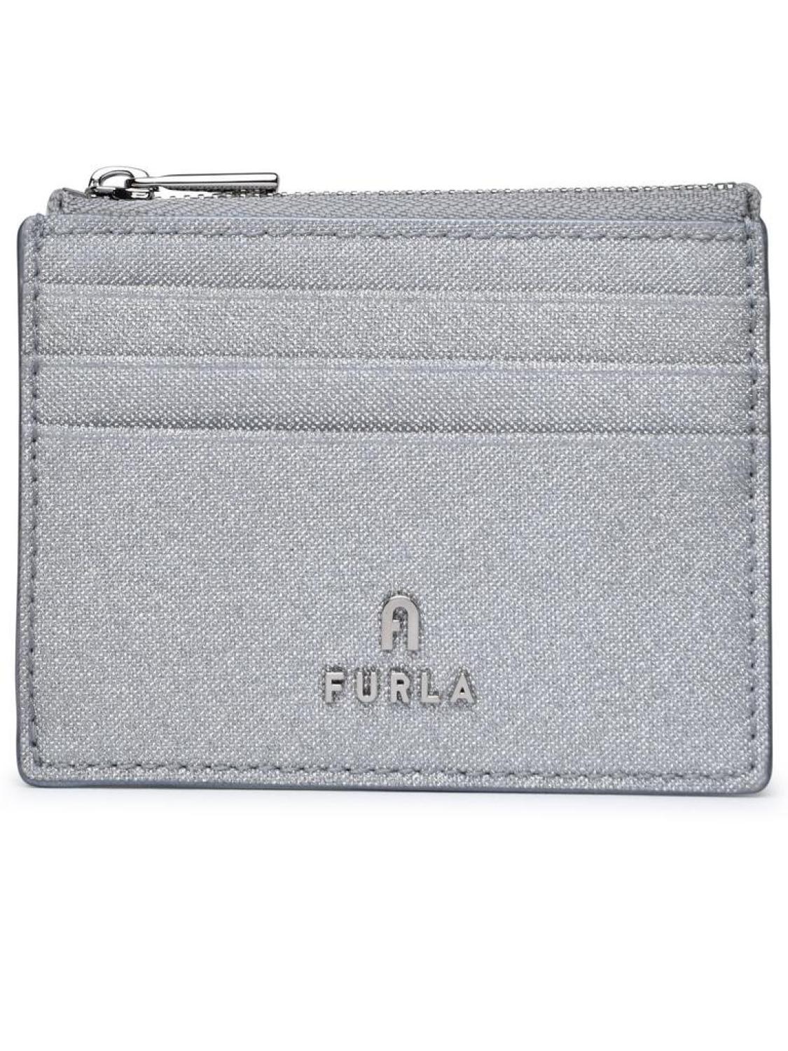 Furla Camelia Logo Plaque Card Holder