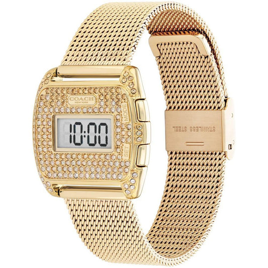 Women's Darcy Digital Ombre Gold-Tone Mesh Bracelet Watch, 30mm