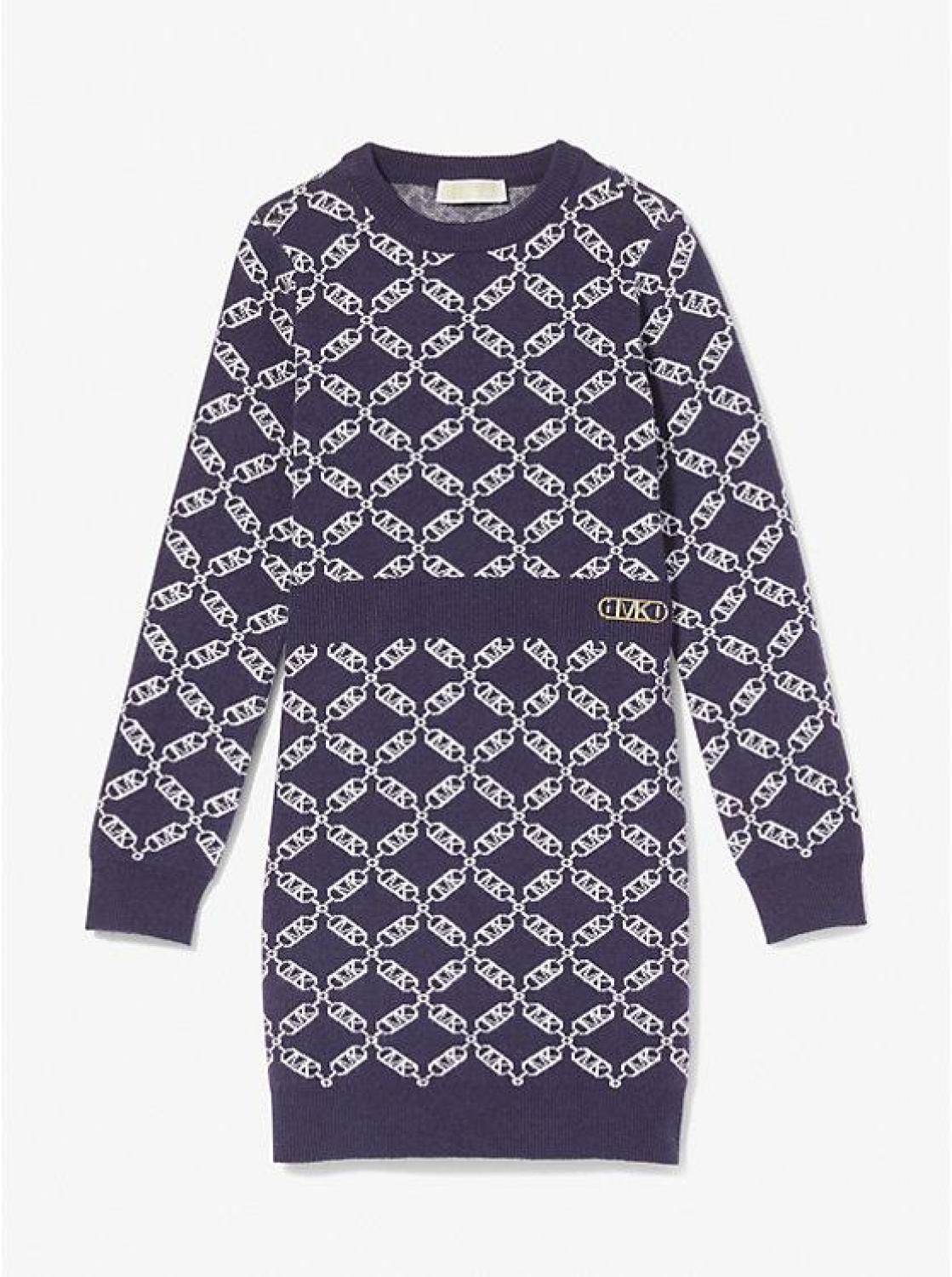 Empire Logo Print Sweater Dress