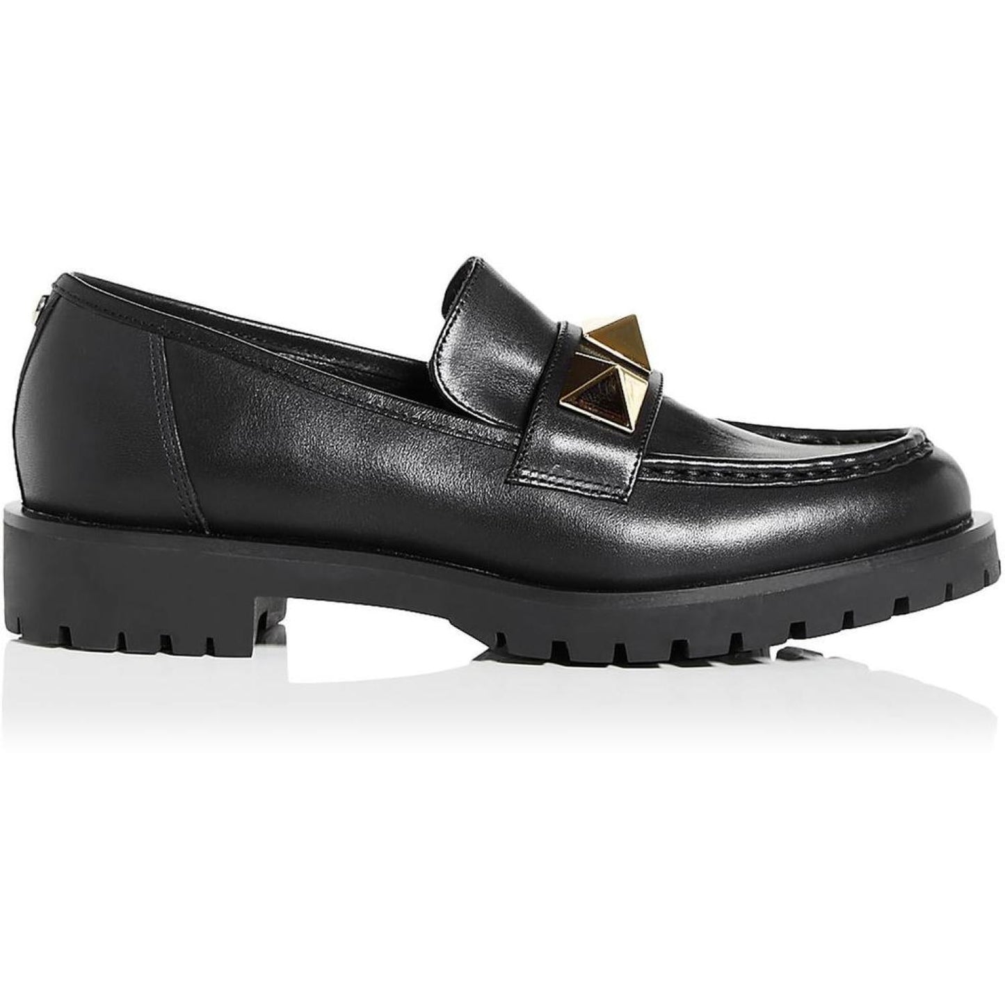 Holland Womens Leather Studded Loafers