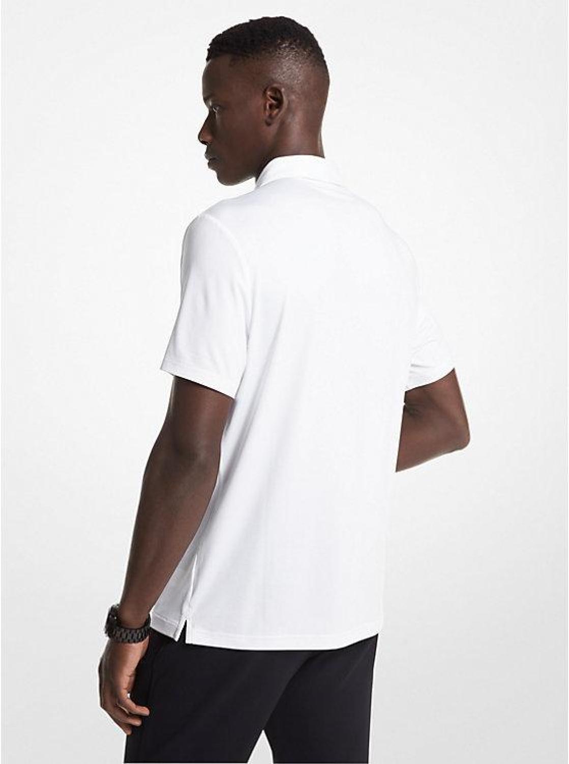 Golf Logo Stretch Jersey Polo Shirt