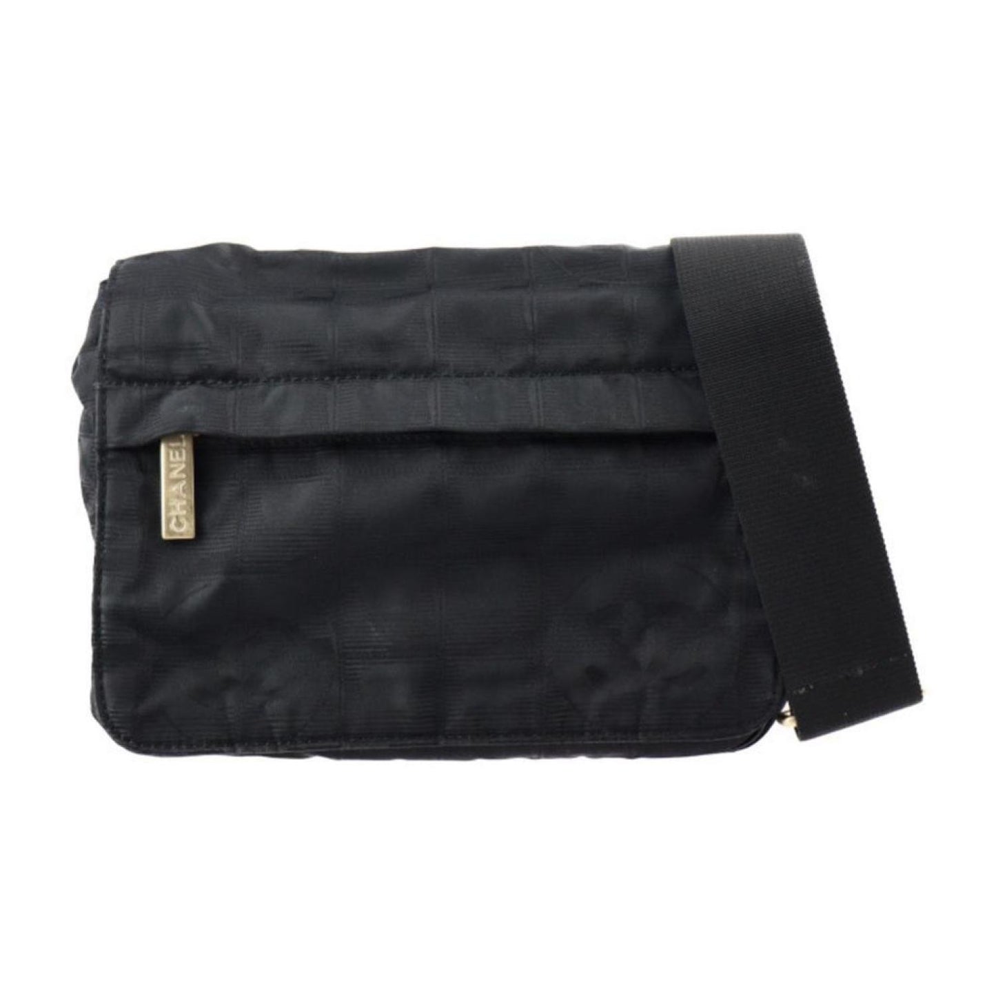 Chanel Travel Line Synthetic Shoulder Bag (Pre-Owned)