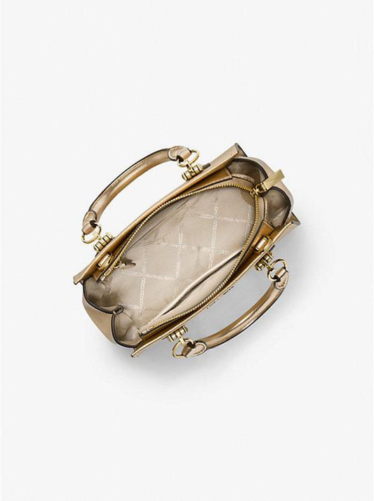 Marilyn Small Metallic Saffiano Leather Crossbody Bag