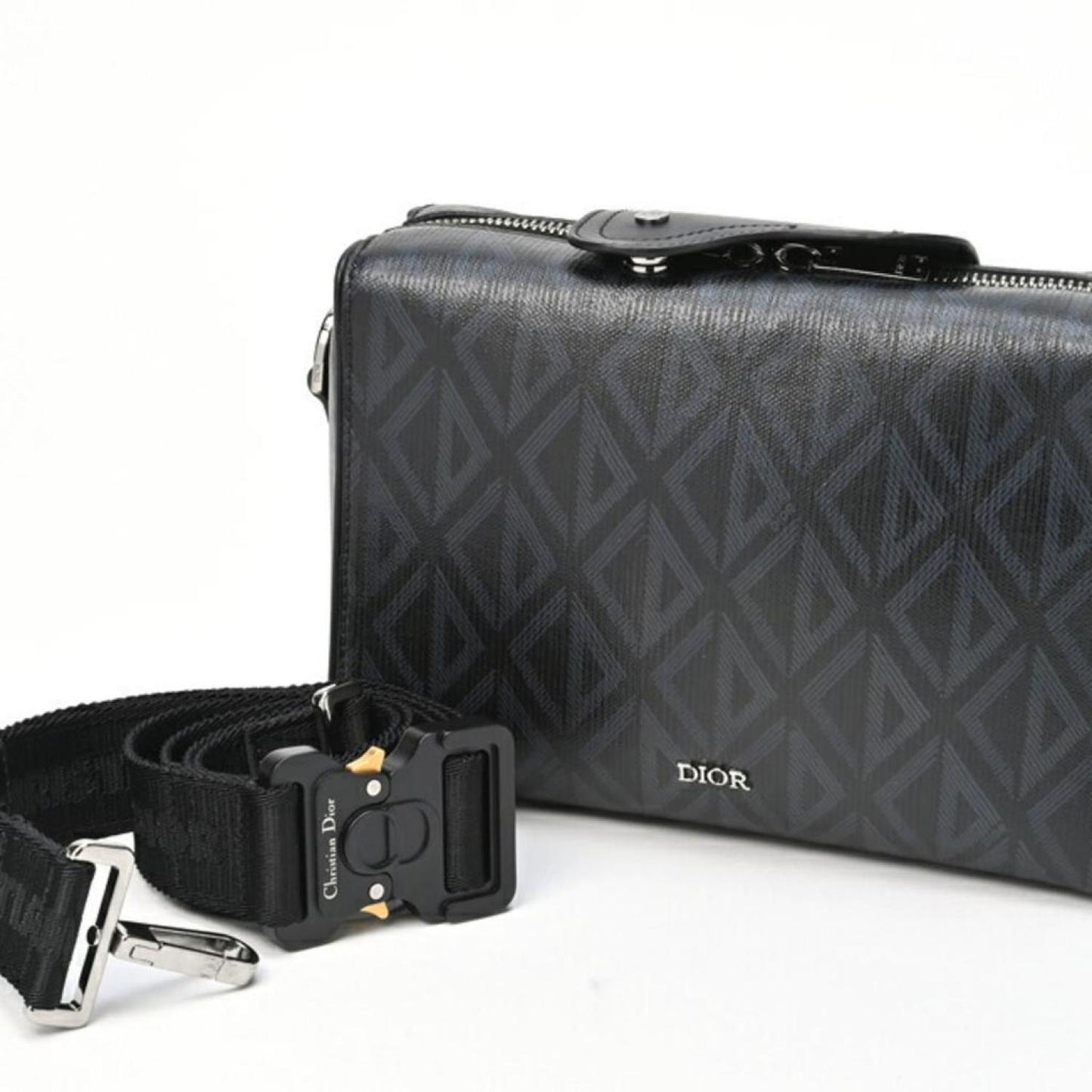 Dior Lingot Canvas Shoulder Bag (Pre-Owned)