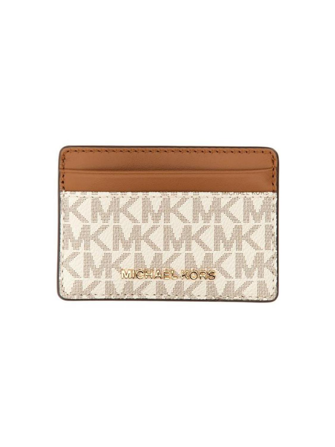 Michael Michael Kors MK Logo Printed Card Case