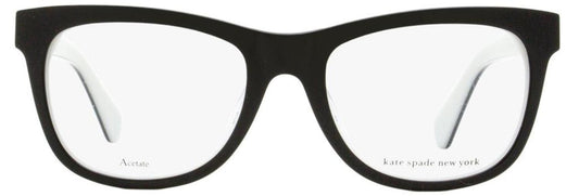 Kate Spade Women's Rectangular Eyeglasses Jackalyn 807 Black/White 50mm
