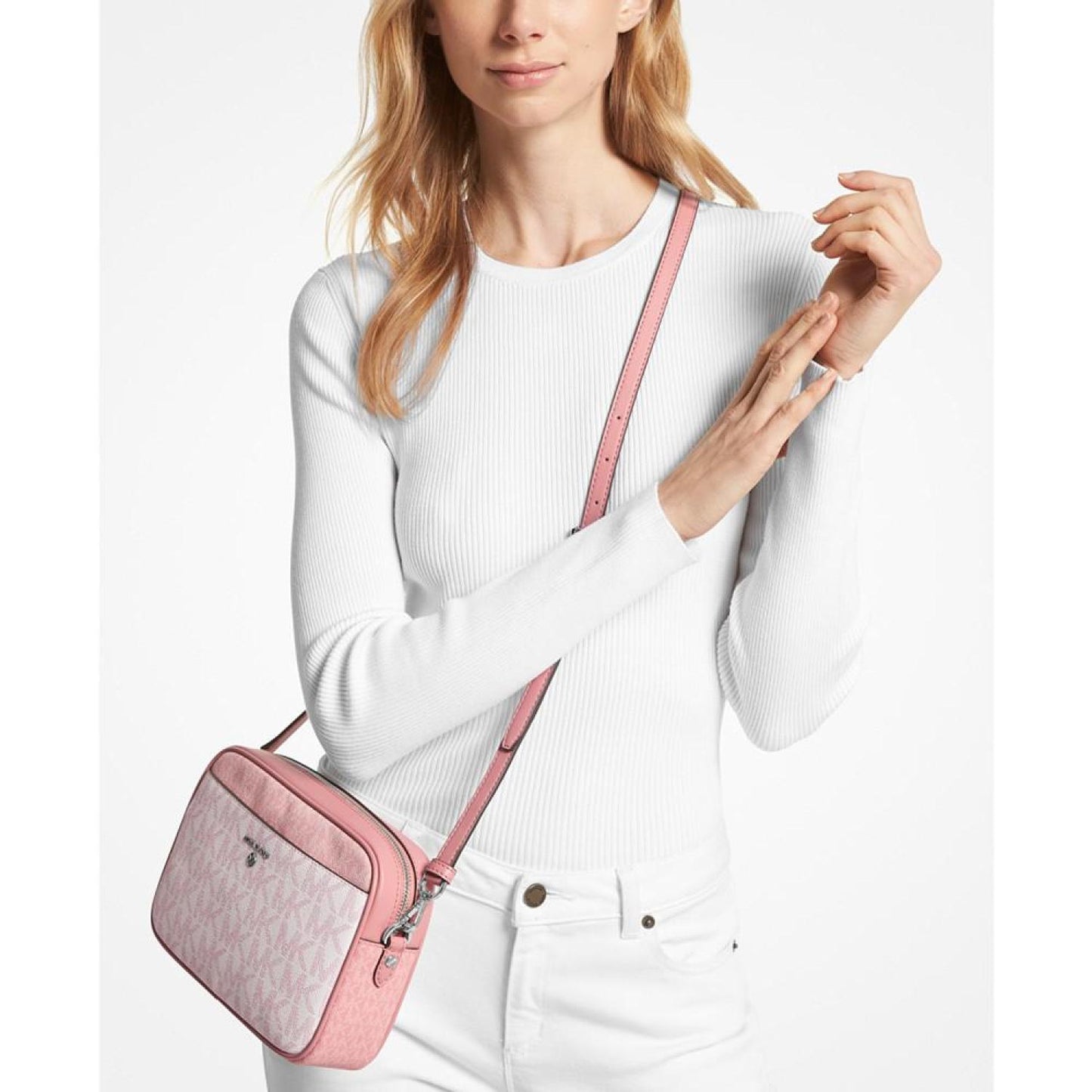 Logo Large East West Camera Crossbody