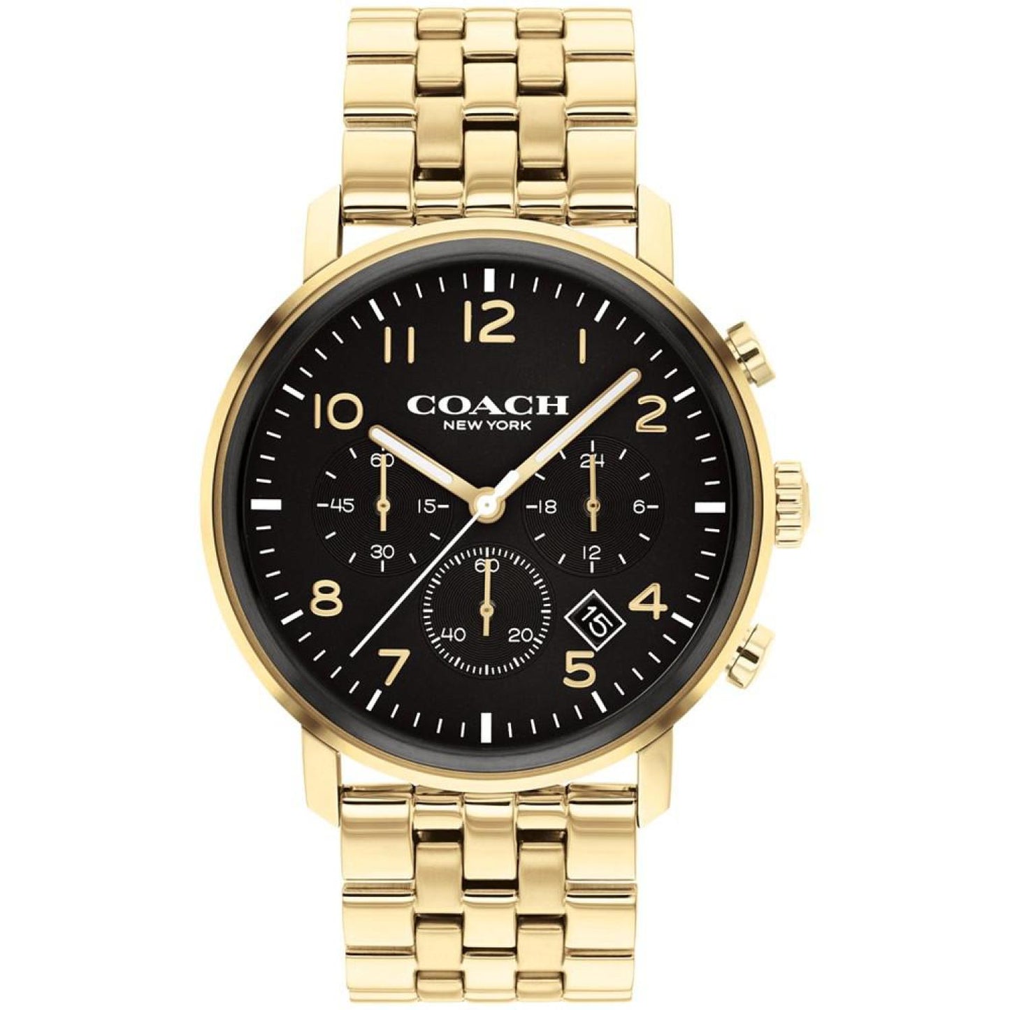Men's Harrison Gold-Tone Bracelet Watch 42mm