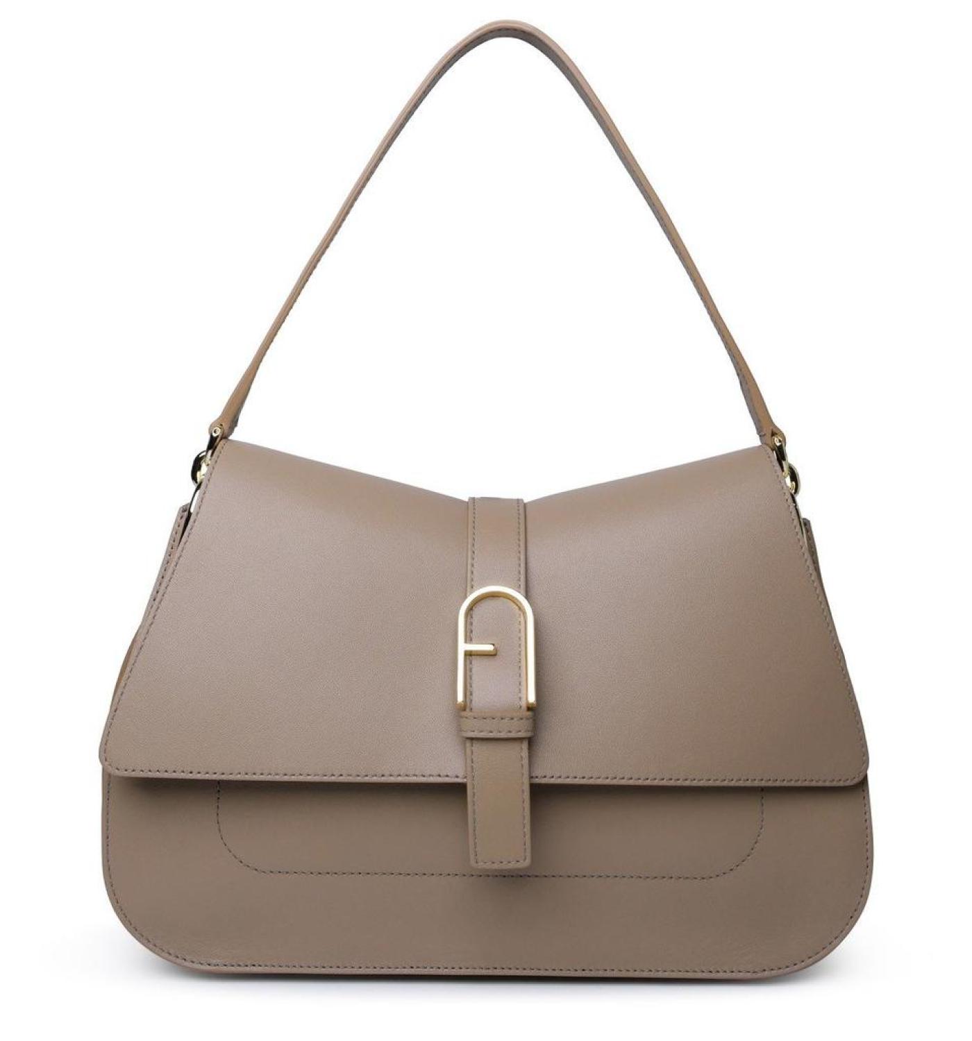 Furla Flow Logo Plaque Large Tote Bag