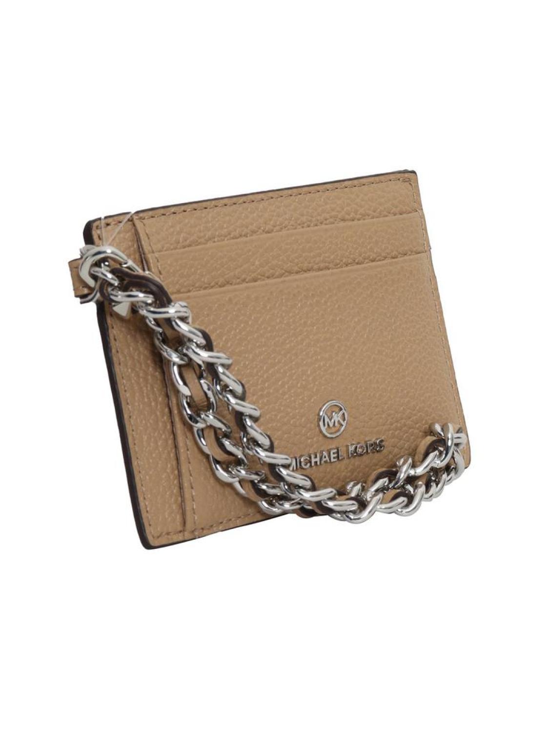 Michael Michael Kors Logo Plaque Chained Small Cardholder