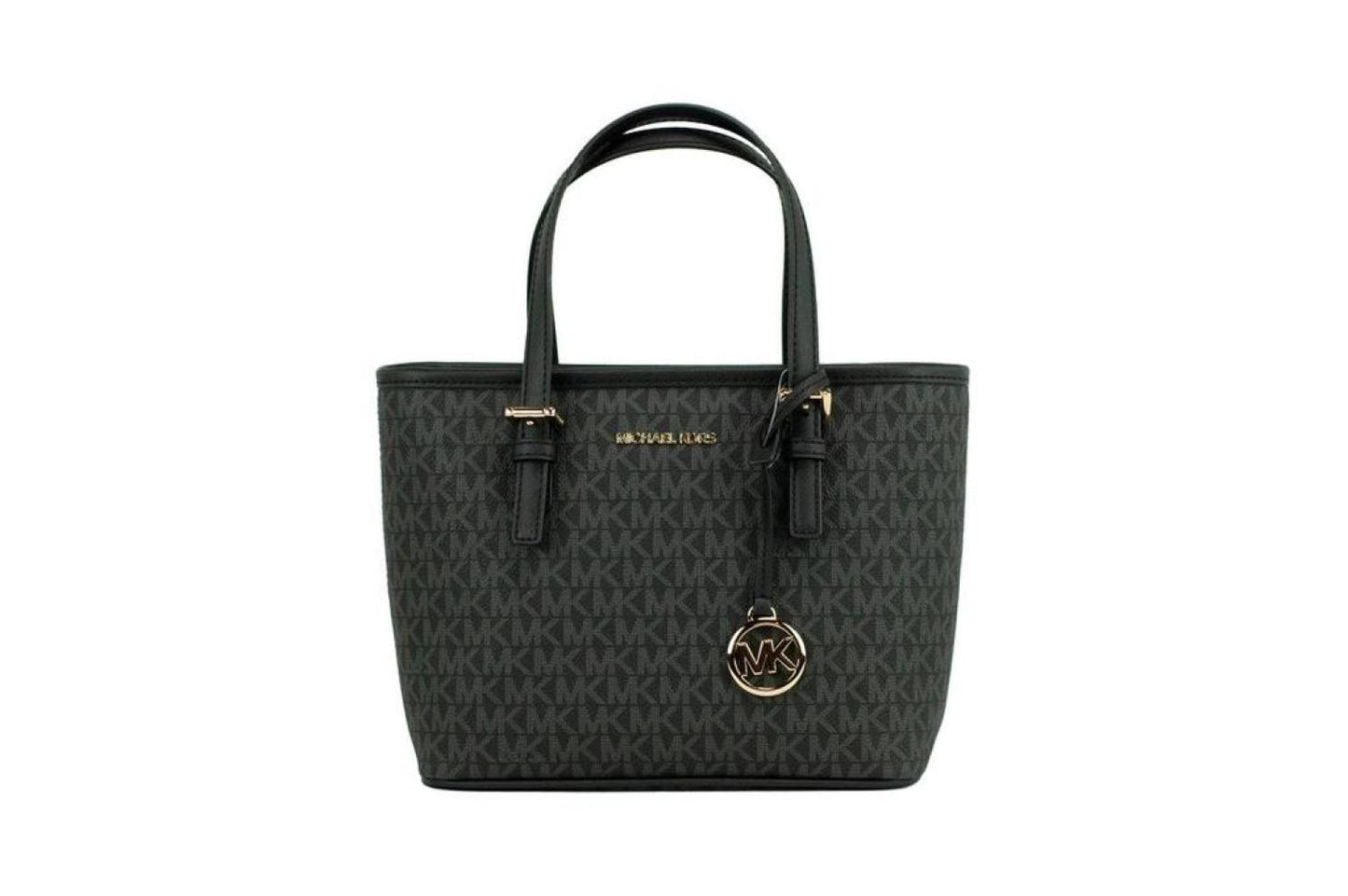 Michael Kors Jet Set Signature XS Carryall Top Zip Tote Bag Women's Purse