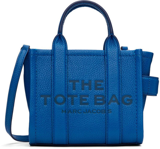 Blue 'The Leather Mini' Tote