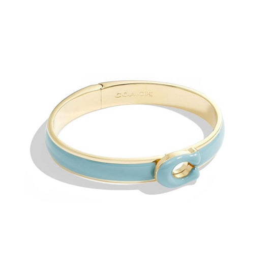 Signature Enamel Tabby Bangle Bracelet