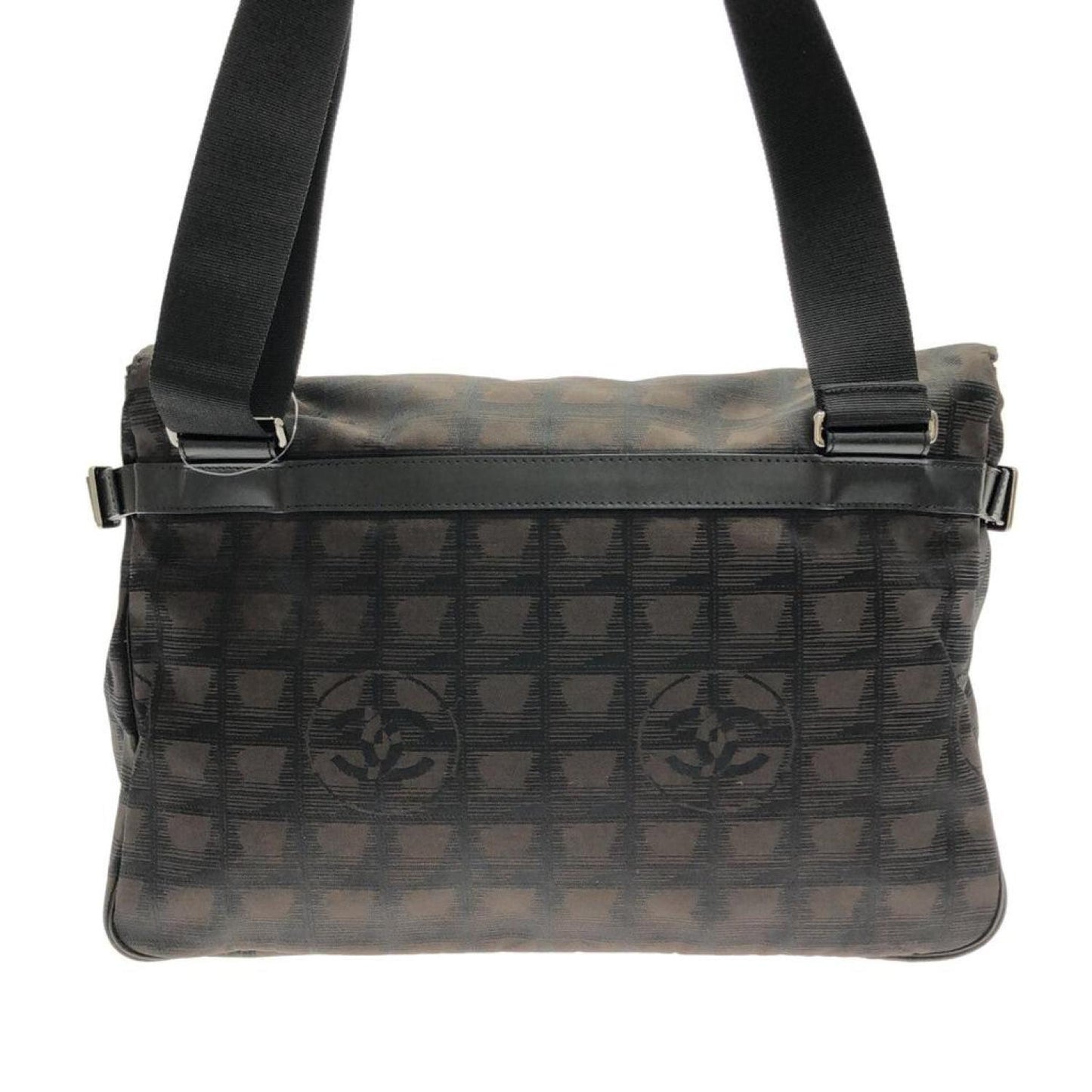 Chanel Travel Line Canvas Shoulder Bag (Pre-Owned)