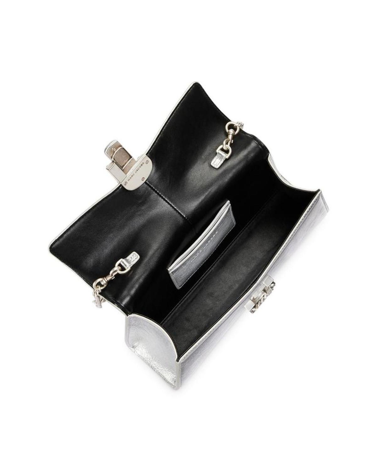 The Metallic St. Marc Convertible Leather Clutch