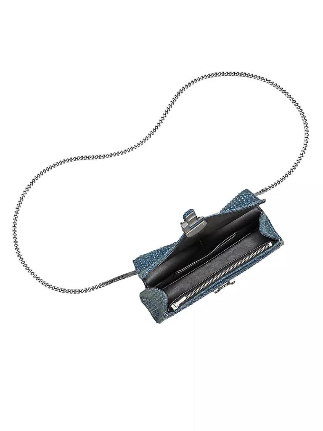 The Crystal Denim St. Marc Chain Wallet