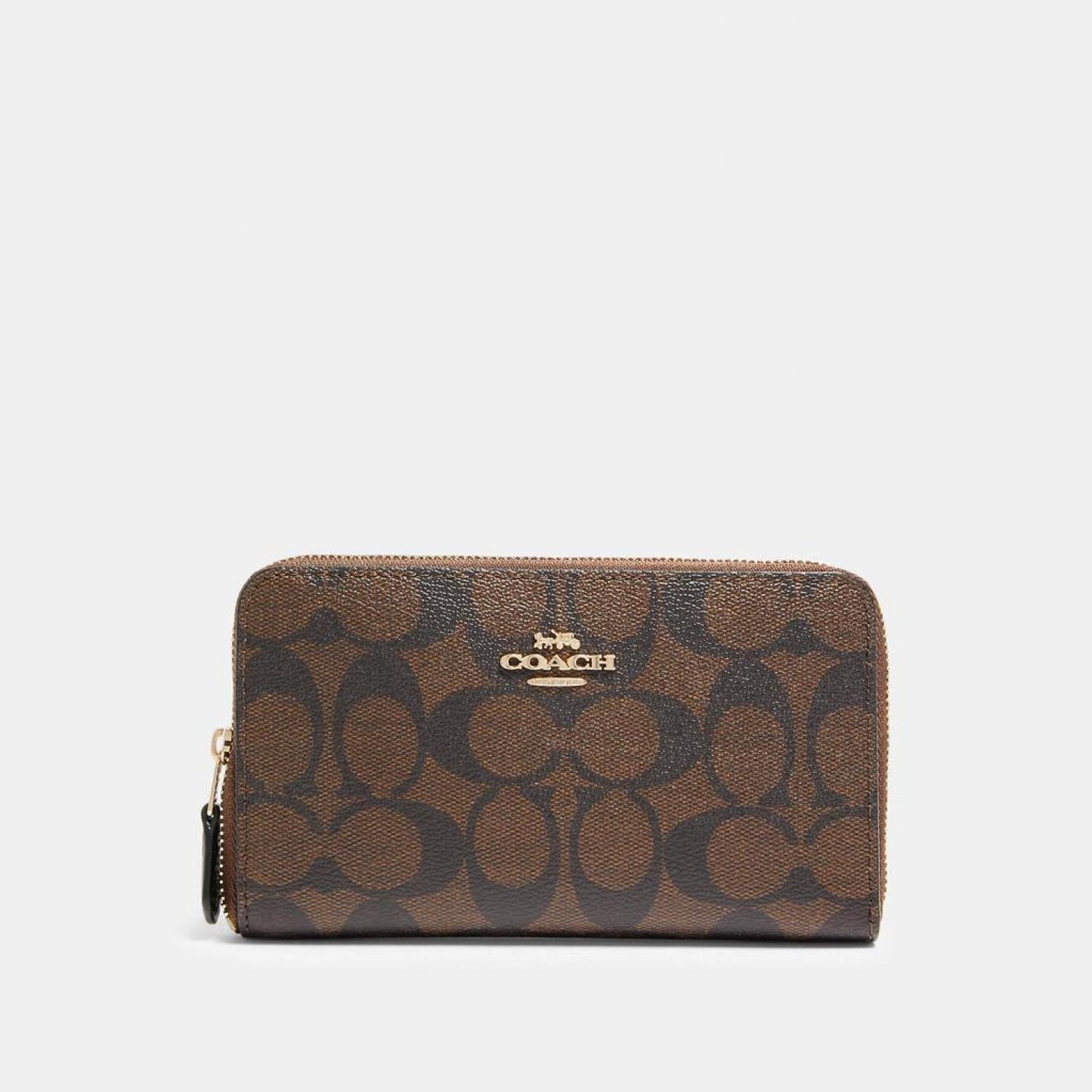 Coach Outlet Medium Id Zip Wallet In Signature Canvas