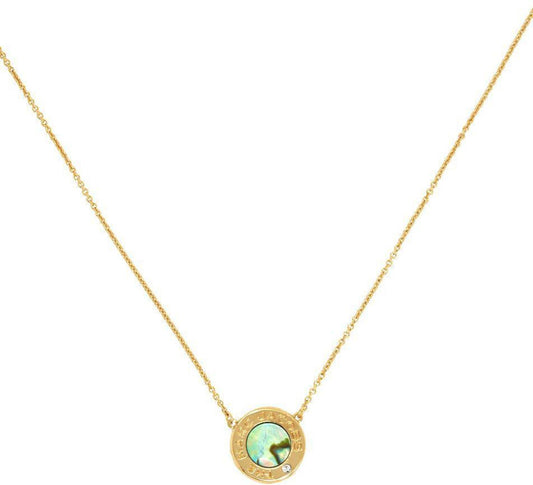 Gold & Abalone 'The Medallion' Necklace