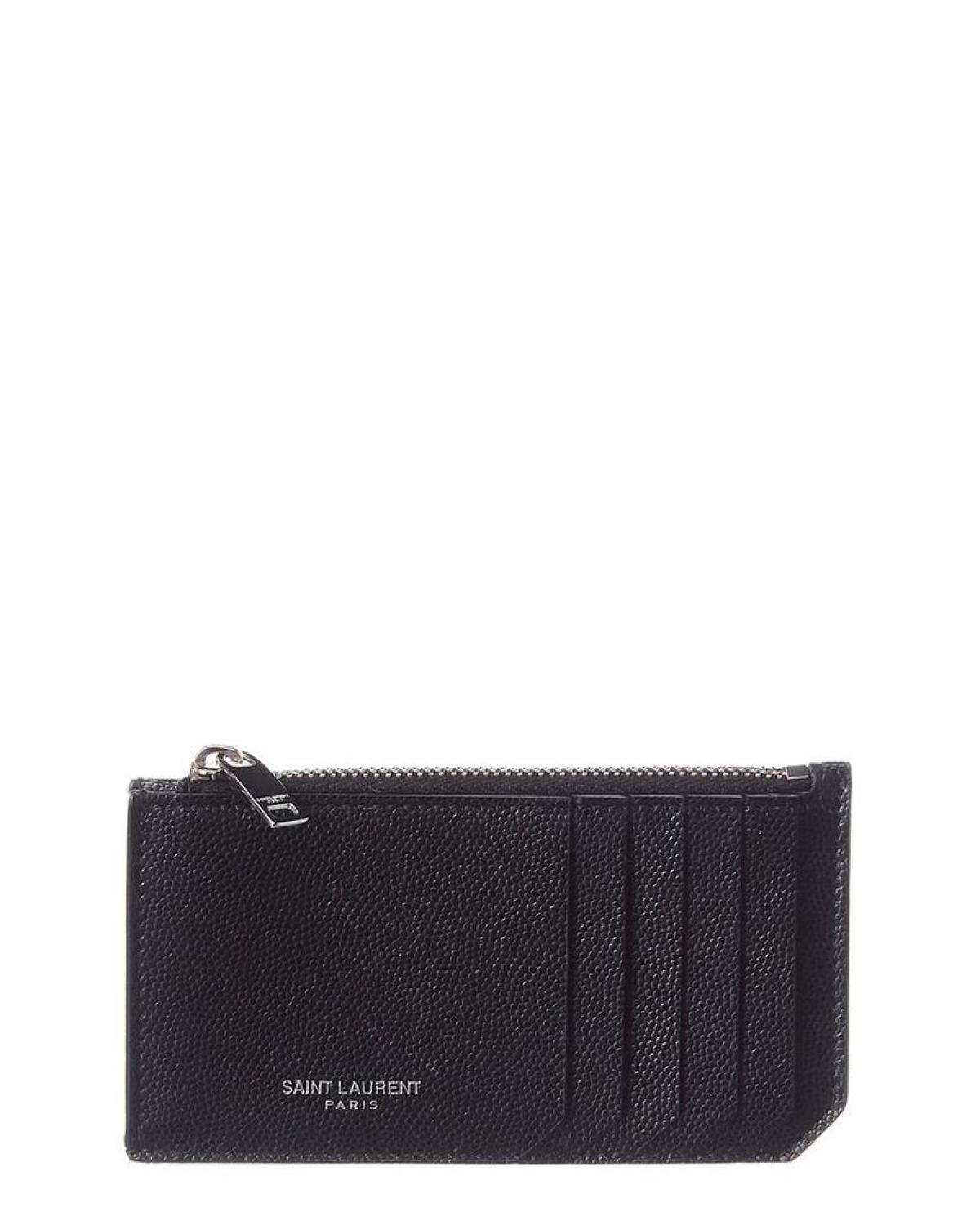 Saint Laurent Leather Card Holder